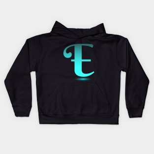 Letter E Letter Art Kids Hoodie